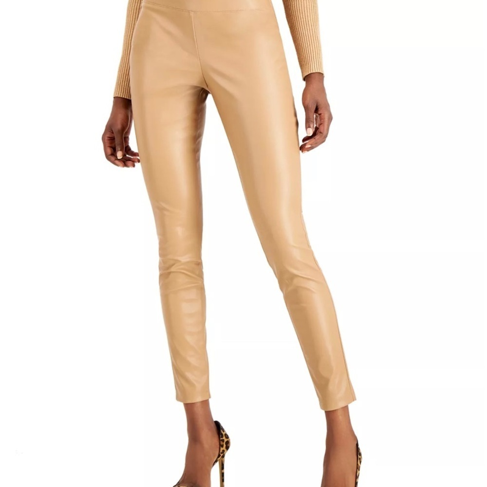 Women’s faux leather leggings.  XS